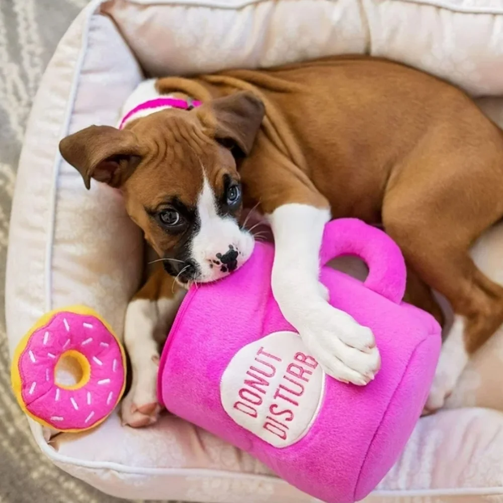 ZippyPaws Burrow Coffee and Donutz Interactive Dog Toy - Picture 4 of 12